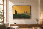 Woven Wall Tapestries — Large Tuscan Countryside Wall Hanging Decor & Tapestry Wall Art