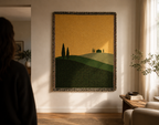 Woven Wall Tapestries — Large Tuscan Countryside Wall Hanging Decor & Tapestry Wall Art