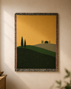 Woven Wall Tapestries — Large Tuscan Countryside Wall Hanging Decor & Tapestry Wall Art