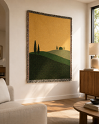 Woven Wall Tapestries — Large Tuscan Countryside Wall Hanging Decor & Tapestry Wall Art